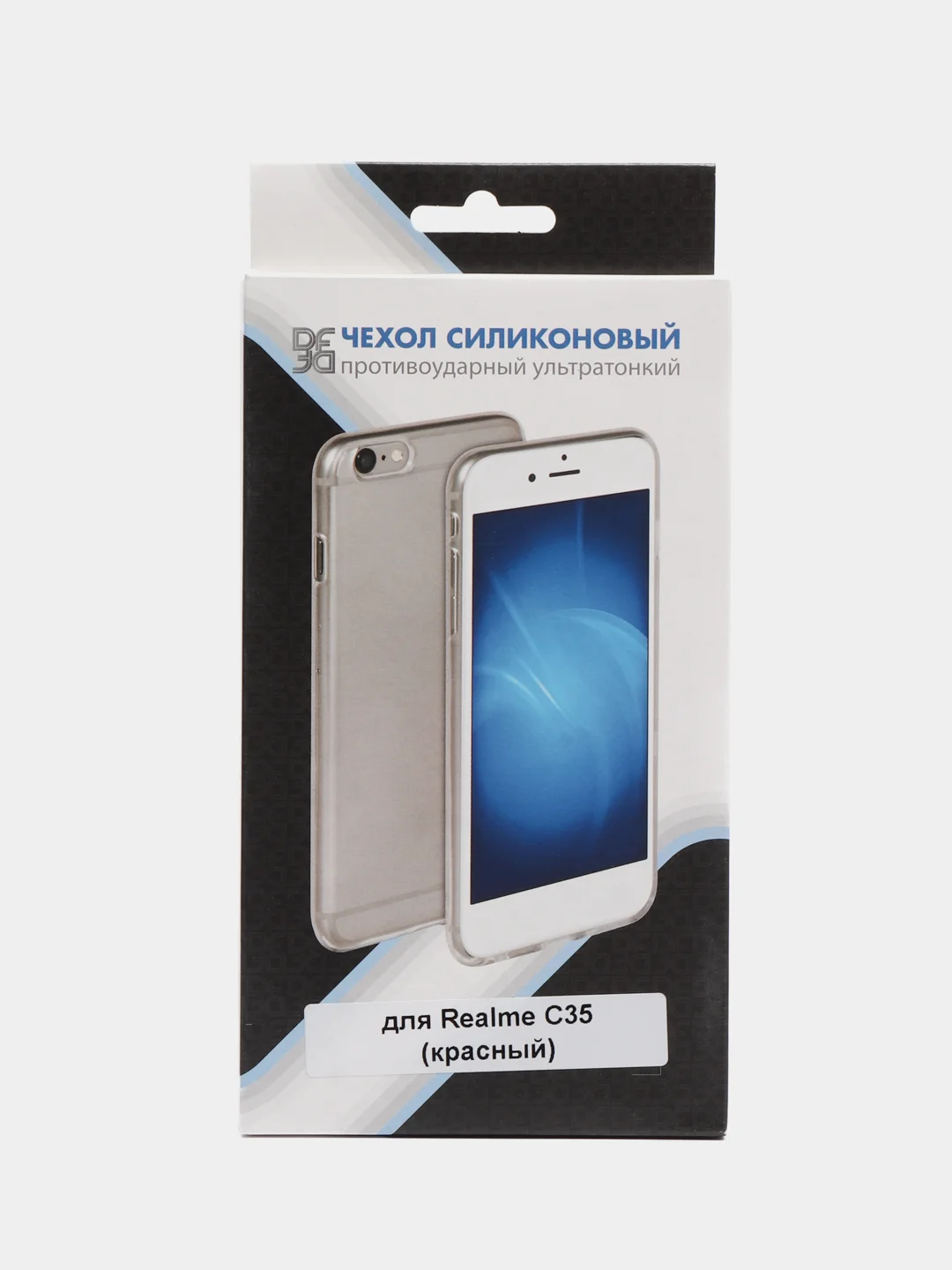 Красный чехол Realme C35 / Narzo 50A Prime плотный soft-touch