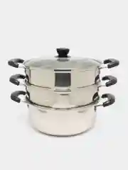 Серебряный мантоварка Sakura SA-662, 9,5 л, 24 см