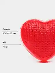 Красный мыло декоративное "С любовью", подарочное, 11 видов, ручной работы, фигурное