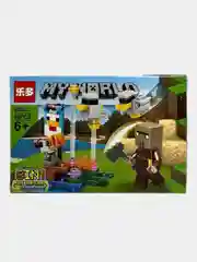 Бирюзовый конструктор детский My world, по мотивам игры Майнкрафт