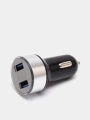 Автомобильное зарядное устройство 2USB с дисплеем
