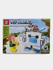 Белый конструктор детский My world, по мотивам игры Майнкрафт