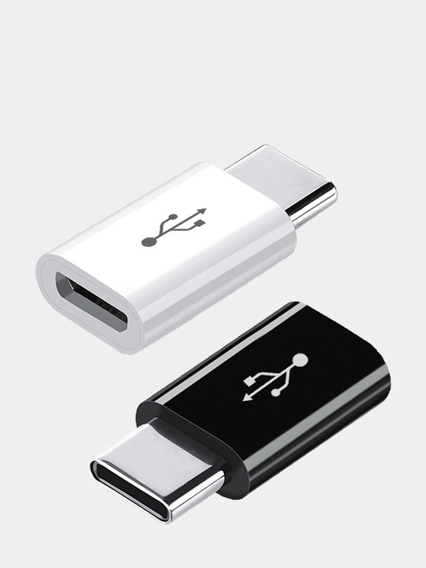 Переходник адаптер micro usb - type c для зарядки устройств