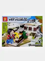 Вишнёвый конструктор детский My world, по мотивам игры Майнкрафт