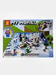 Вишнёвый конструктор детский My world, по мотивам игры Майнкрафт