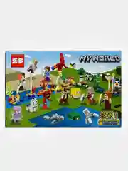 Зелёный хаки конструктор детский My world, по мотивам игры Майнкрафт