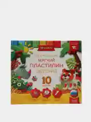 Пластилин GLOBUS повышенной мягкости 6цв.(90г), 8цв.(120г), 10цв.(150г), 12 цв.(180г)