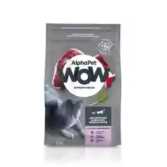 Сухой корм AlphaPet WOW, для взрослых домашних кошек и котов, с уткой и потрошками, 1,5 кг