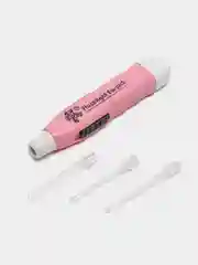 Розовый палочка для чистки ушей, с LED подсветкой, 3 насадки