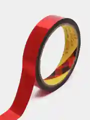 Красный декоративный скотч для творчества, скрапбукинга, клейкая лента, ш. 1 см, дл. 30 м