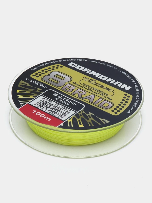 Плетеный шнур Cormoran 8 braid 100 м