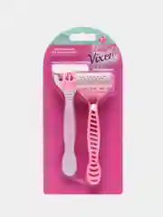 Бритва женская Vixen, 2 штуки в комплекте, 6 лезвий, многоразовая, станок для бритья женский
