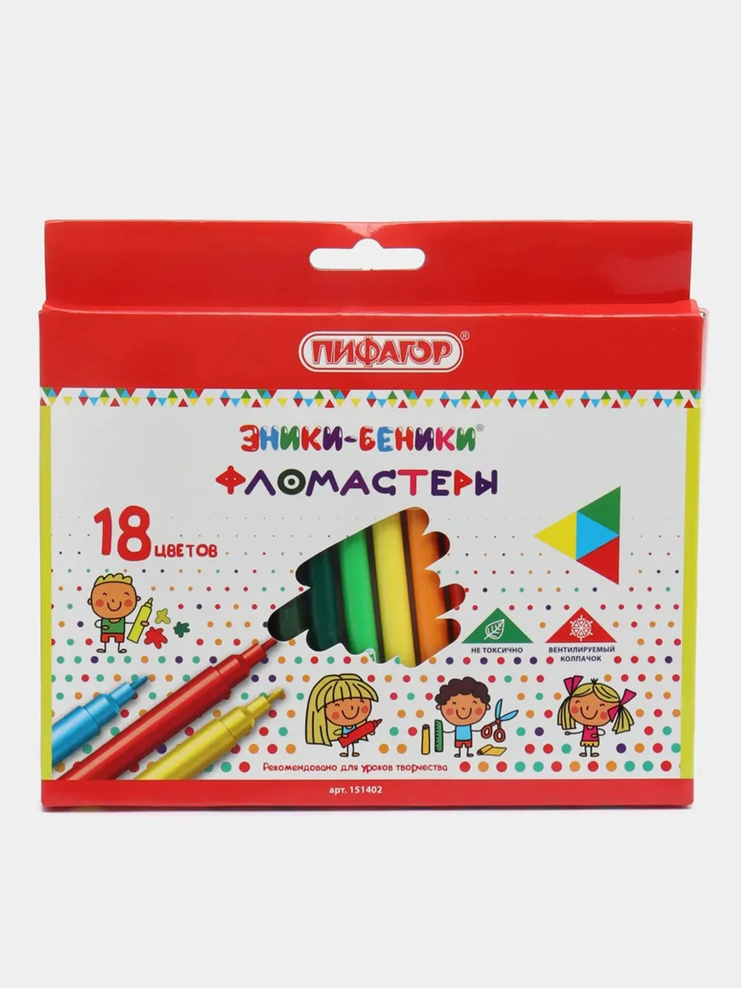 Фломастеры ПИФАГОР "ЭНИКИ-БЕНИКИ", 18 цветов