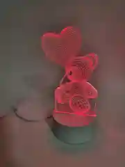 Алый ночник детский беспроводной  / Светильник светодиодный LED спальный, лампа 3 д