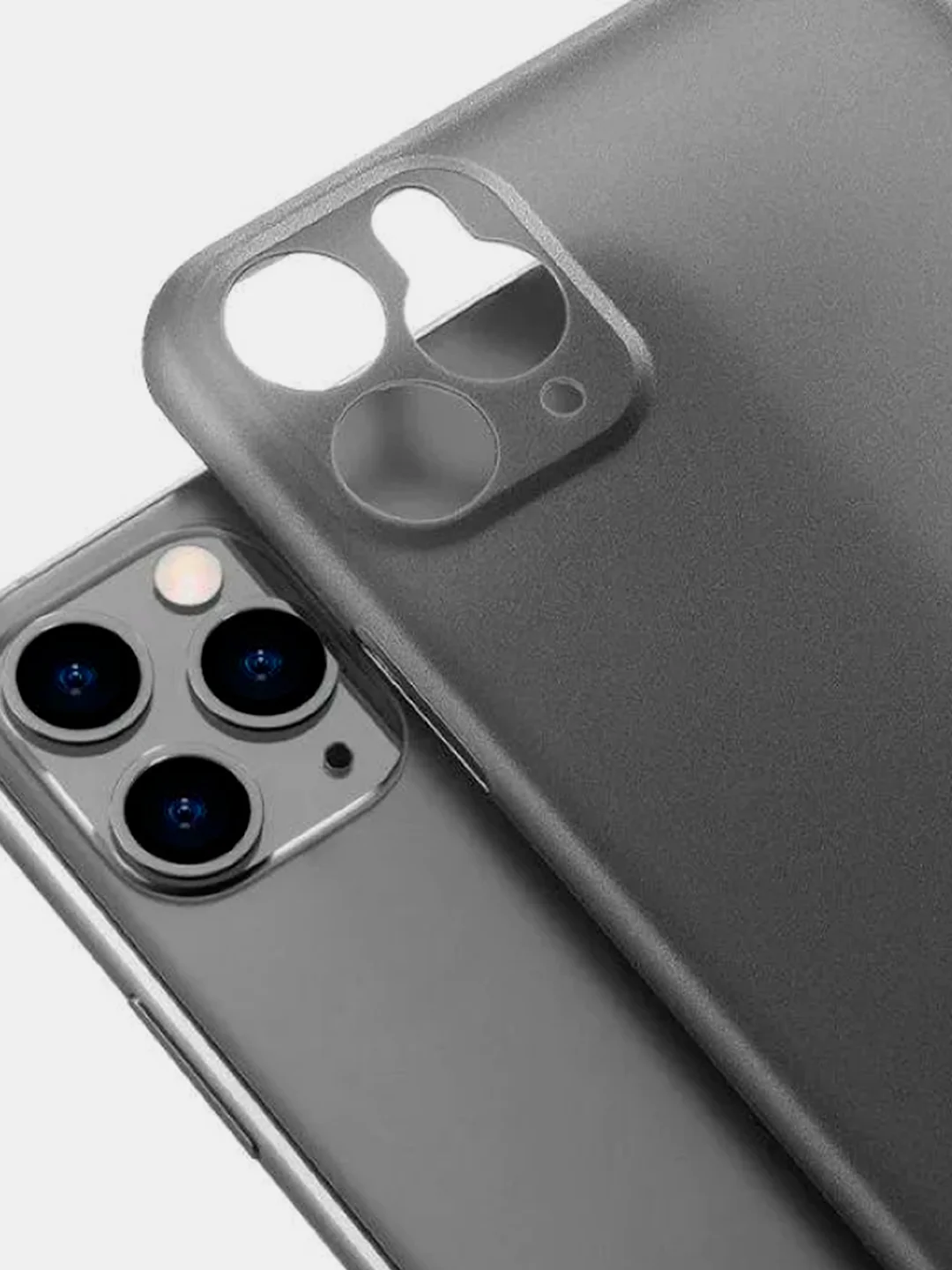 Белый ультратонкий матовый чехол на iPhone 11, 11 Pro, 11 Pro Max