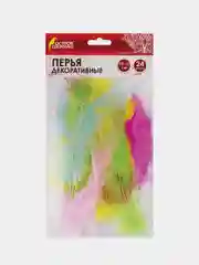 Перья декоративные страусиные, 10-12 см, 24 шт
