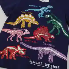 Бирюзовый футболка детская светящаяся в темноте