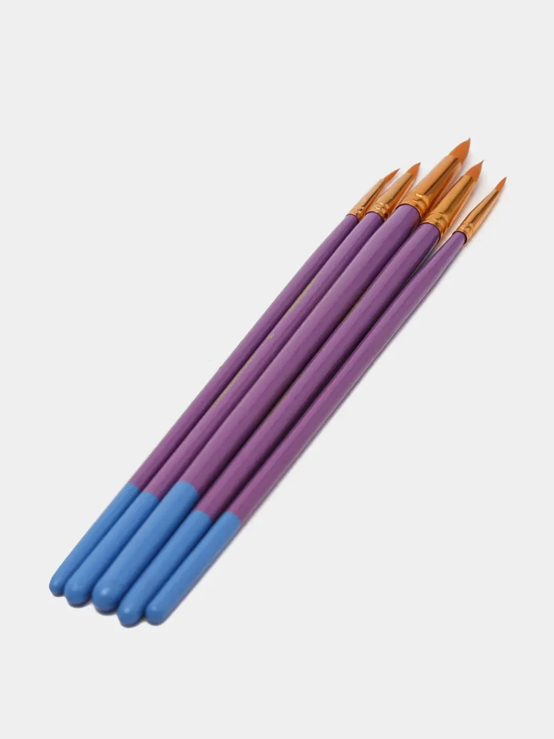 Кисти Юнландия , 5 штук (синтетика, круглые №1,2,5, плоские № 5,8) 200894