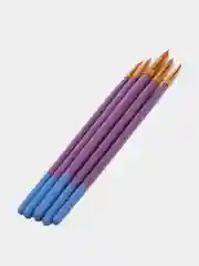 Кисти Юнландия , 5 штук (синтетика, круглые №1,2,5, плоские № 5,8) 200894