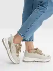 Бежевый кроссовки женские
