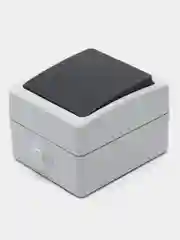 Выключатель одноклавишный для открытой установки, 250В, 10А, STEKKER PSW10-111-54