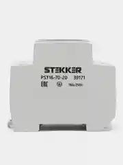 Розетка на DIN-рейку 2P+PE,16А STEKKER PST16-70-20