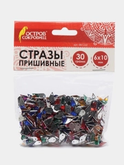 Стразы для творчества "Капля", ассорти, 6х10 мм