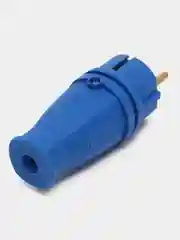 Синий вилка прямая с заземляющим контактом 250В, 16A RPG16-21-442