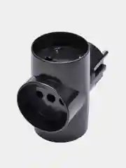 Черный сетевой разветвитель 250В, 10A STEKKER ADP10-15-20