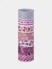 Клейкие WASHI-ленты для декора "Сердца", 0,015 х 3 м, 7 шт