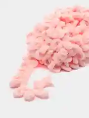Красный пряжа Alize Puffy, петельки большие, микрополиэстер, 100 г, 9 м