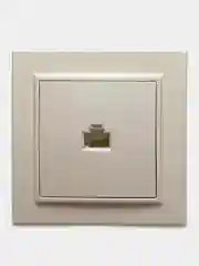 Бежевый компьютерная розетка RJ-45, STEKKER PST00-9007