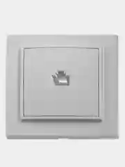 Белый компьютерная розетка RJ-45, STEKKER PST00-9007
