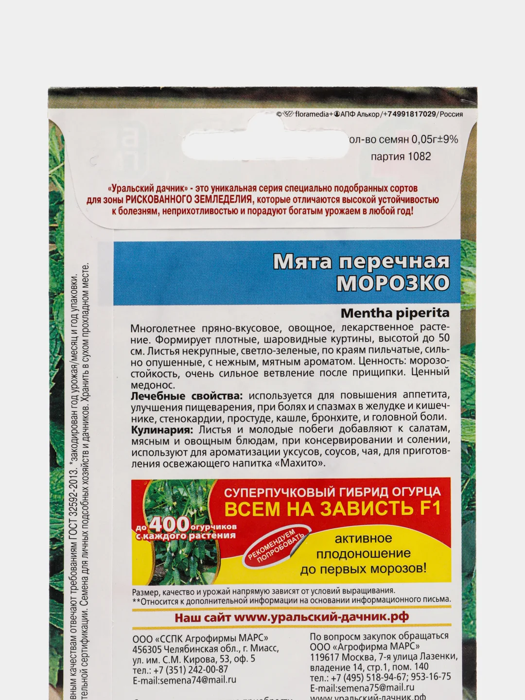 Мята Морозко (семена)