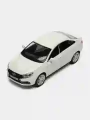 Машинка металлическая , инерционная LADA VESTA, масштаб 1:24, свет, звук 24,5 см