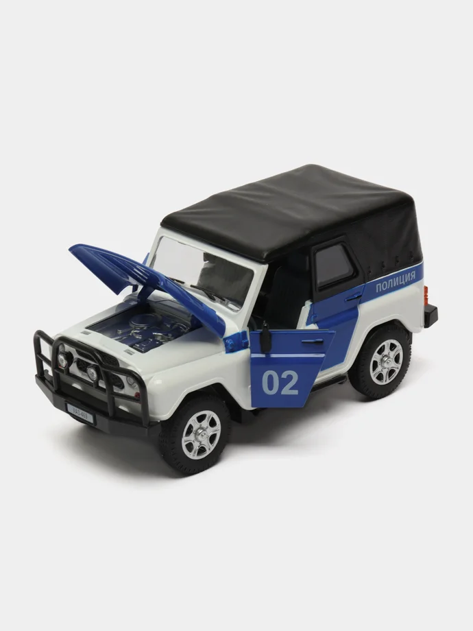 Игрушка-внедорожник УАЗ-469 "Полиция", 1:24, 17.2 см