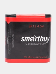 Батарейка 3R12, 4,5 V квадратная, Smartbuy, 4,5 вольта, солевая, для уроков химии