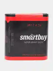 Батарейка 3R12, 4,5 V квадратная, Smartbuy, 4,5 вольта, солевая, для уроков химии
