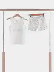 Белый комплект детского нижнего белья для мальчика: майка и трусы