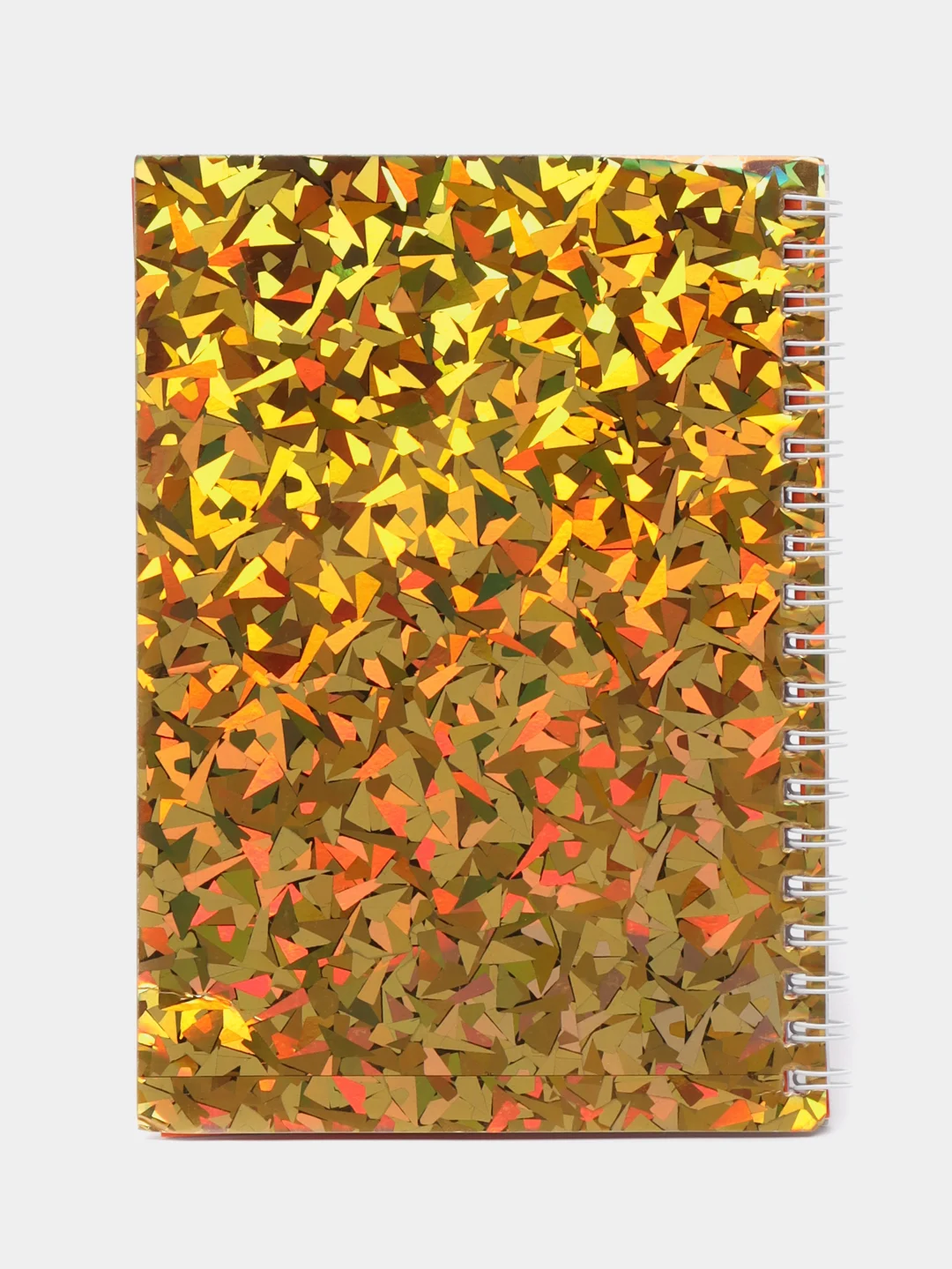 Золотой блокнот на спирали, с ручкой, 38 листов, 200791727