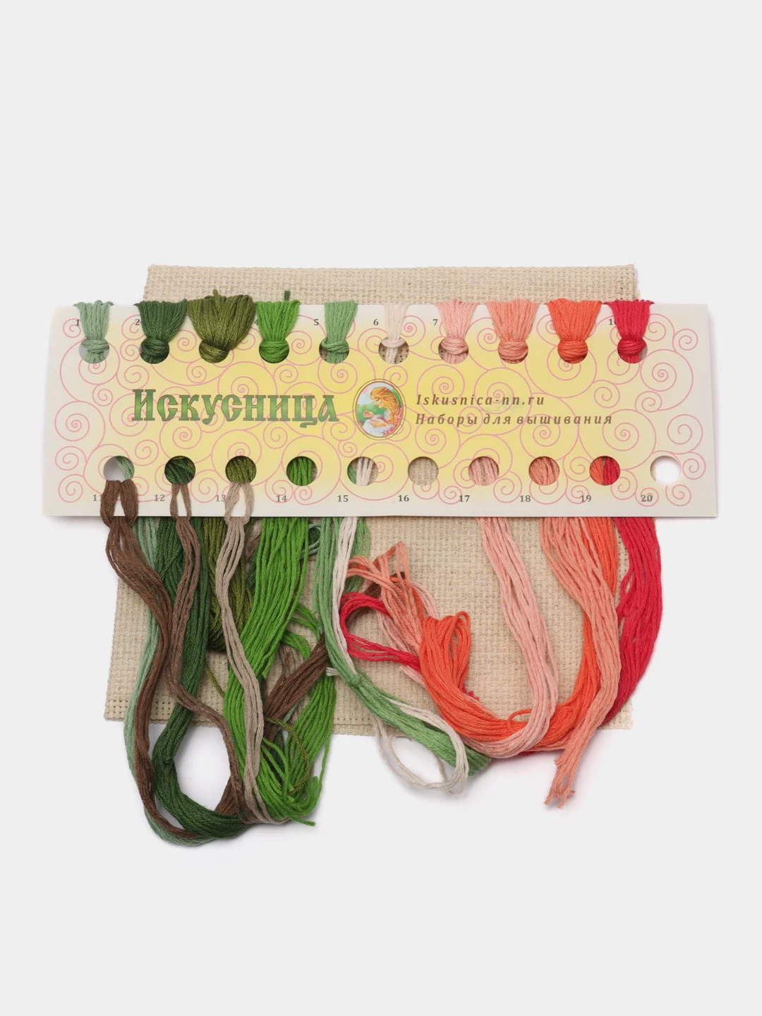 Вышивка крестом "Наливные яблочки", размер 17 х 18 см