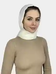 Белый палантин женский