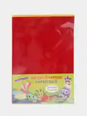Картон цветной "Юнландик на озере", А4, 5 л, 5 цветов, 180 г/м2, Юнландия