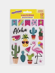 Наклейки из eva "Гавайи", 17 штук, 13 х 21 см, Юнландия