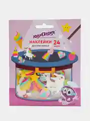 Наклейки из eva "Единорог и радуга", 24 штуки, Юнландия