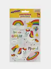 Наклейки из eva "Единороги", 14 штук, 13 х 21 см, Юнландия