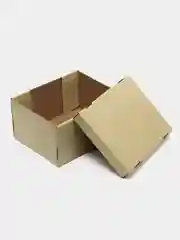 Бежевый большая подарочная коробка, складная, 31 х 25 х 16 см
