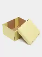 Желтый большая подарочная коробка, складная, 31 х 25 х 16 см
