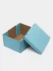 Голубой большая подарочная коробка, складная, 31 х 25 х 16 см
