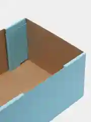 Голубой большая подарочная коробка, складная, 31 х 25 х 16 см